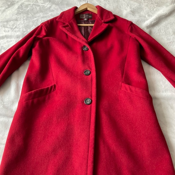 Wool coat  - Anne Klein - size S - Red - Picture 2 of 3